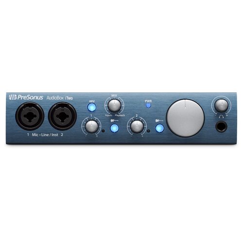 Presonus Audiobox Itwo 2x2 USB & Ipad Interface with 2 Mic Preamps & MIDI