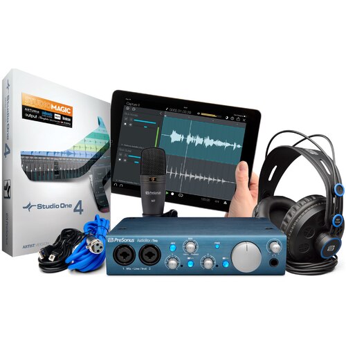 Presonus Audiobox iTwo Bundle, iTwo, HD7 Headphones, M7 Mic