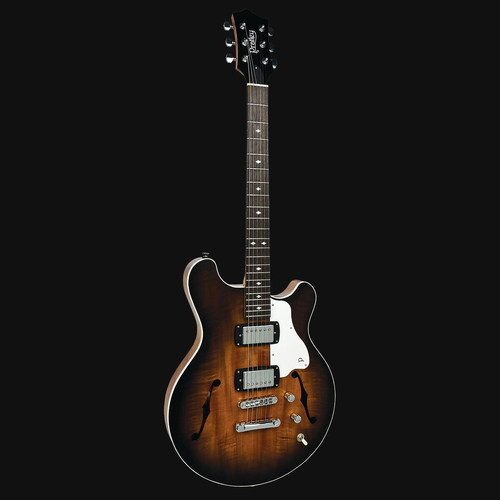 Pratley RBJ22 Double Cut Semi-Hollow Electric Humbucker Vintage Burst [PRRBJ22-VB]