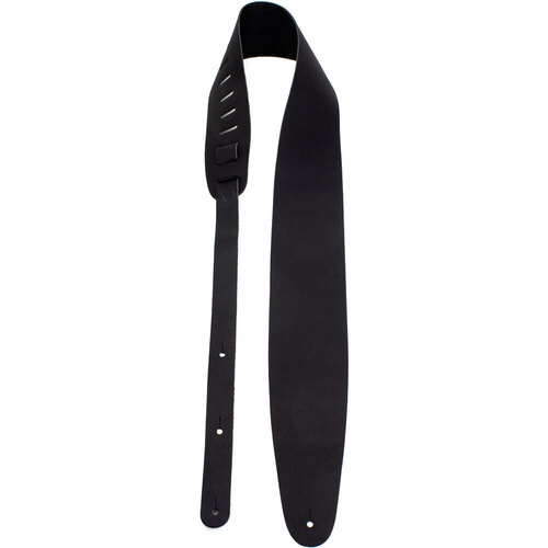 Perris 35" Basic Leather Guitar Strap in Black