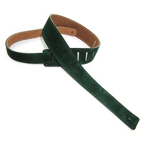 Perris 25" Soft Suede Guitar Strap in Green with Premium backing
