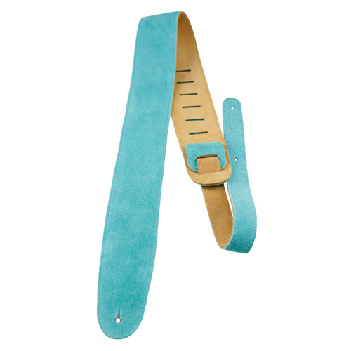 Perris 25" Soft Suede Guitar Strap in Teal with Premium backing