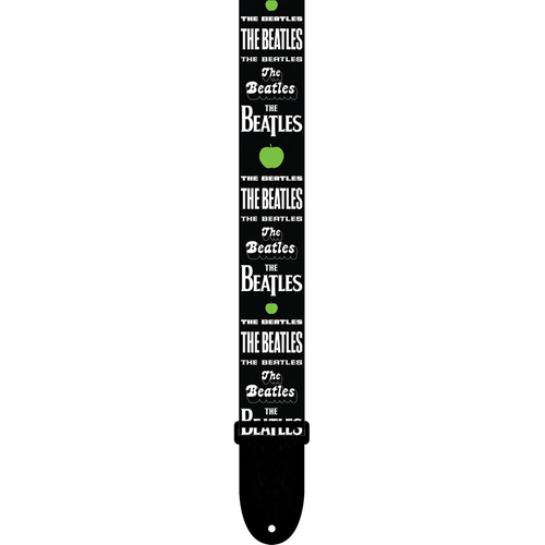 Perris 2" Polyester "Multiple Logos" Beatles Licensed Vegan Guitar Strap