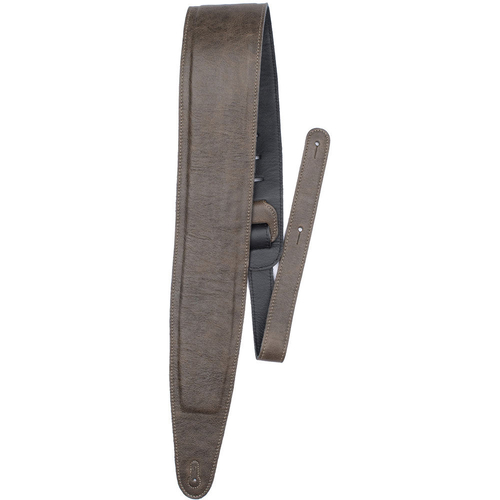 Perris 3.5" Deluxe Padded Leather Guitar Strap in Brown