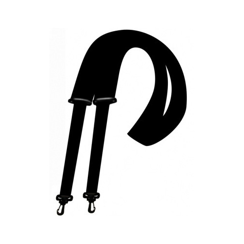 Perris 2" Poly Pro Webbing Banjo Strap Black with Plastic Hooks, 