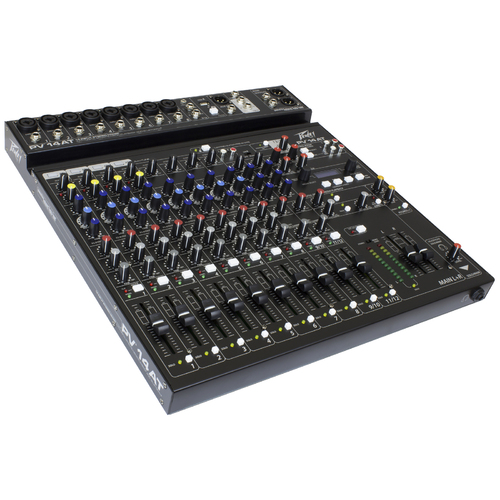 Peavey PV Series "PV-14AT" Compact 14-Channel Mixer with Bluetooth & Antares Auto-Tune