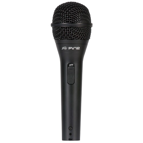Peavey PVi2 Dynamic Cardioid Microphone in Black with XLR-QTR Cable