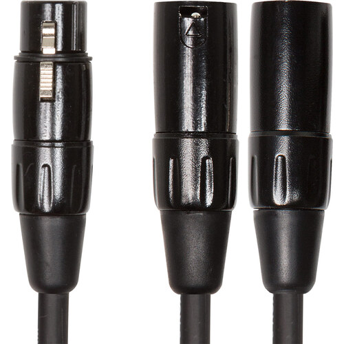 Roland RCC-YC-XF2XM Interconnect XLRF to 2XLRM 30cm