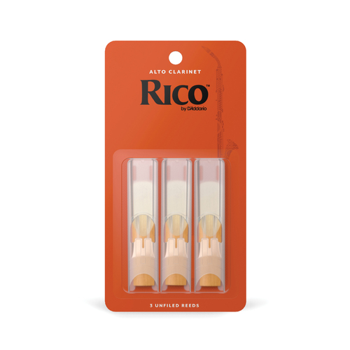 Rico by D'Addario Alto Clarinet Reeds, Strength 25, 3 Pack
