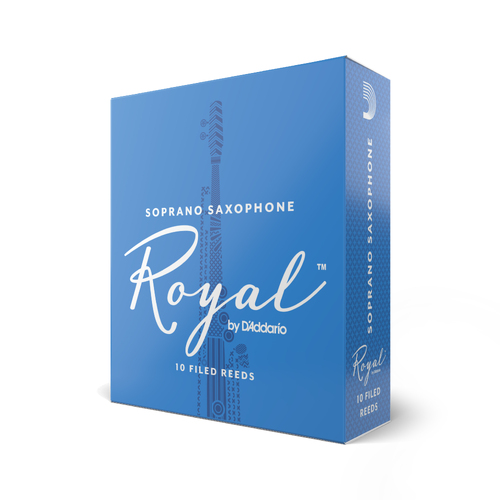 Royal by D'Addario Soprano Sax Reeds, Strength 25, 10-pack