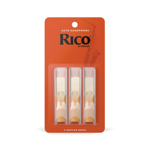 Rico by D'Addario Alto Sax Reeds, Strength 15, 3-pack