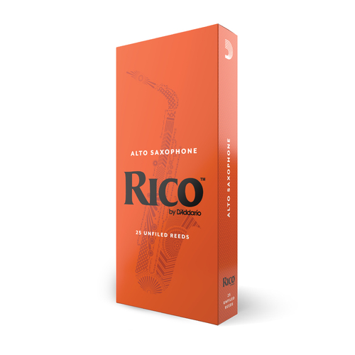 Rico by D'Addario Alto Sax Reeds, Strength 2, 25-pack