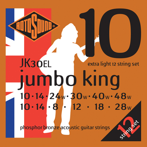 RotoSound JK30EL Jumbo King 12 String Phosphor Bronze