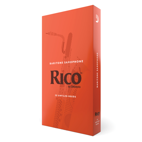 Rico by D'Addario Baritone Sax Reeds, Strength 25, 25-pack