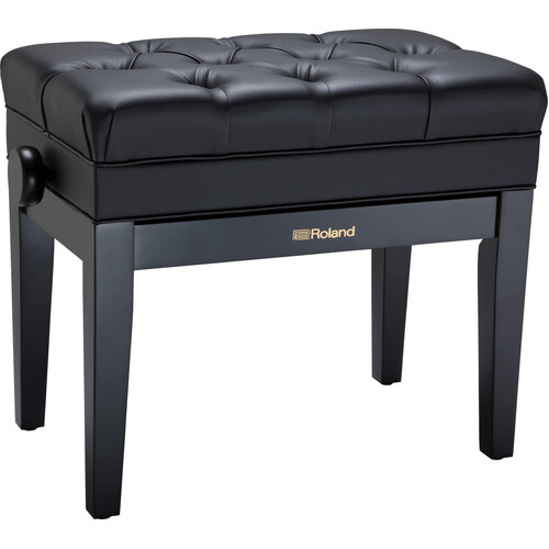 Roland RPB-500 Deluxe Piano Bench Polished White