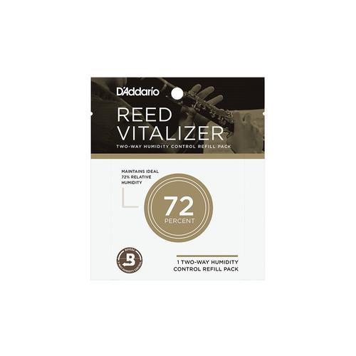 D'Addario Reed Vitalizer Humidity Control - Single Refill Pack, 72% Humidity