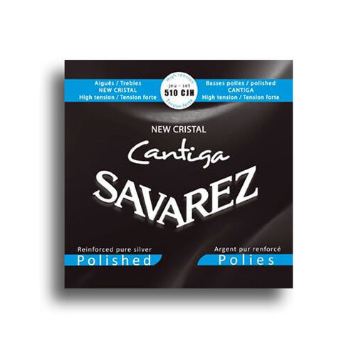 Savarez 510CJH New Cristal Cantiga Polished High Tension Classical Guitar String Set