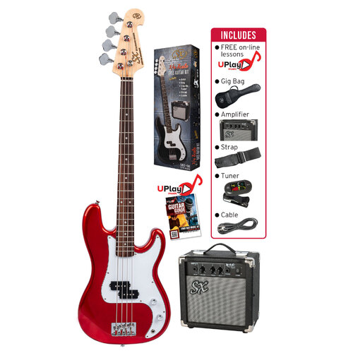 SX 3/4 Size Bass Guitar & Amp Package