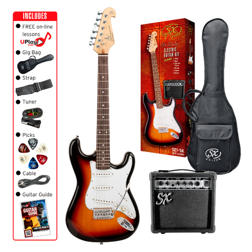 SX Electric Guitar & Amplifier Package - 3/4 Size