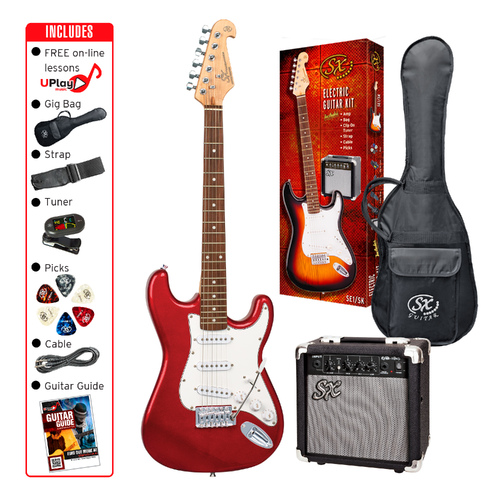 SX Electric Guitar & Amplifier Package - 4/4 Size