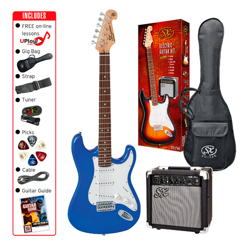 SX Electric Guitar & Amplifier Package - 4/4 Size