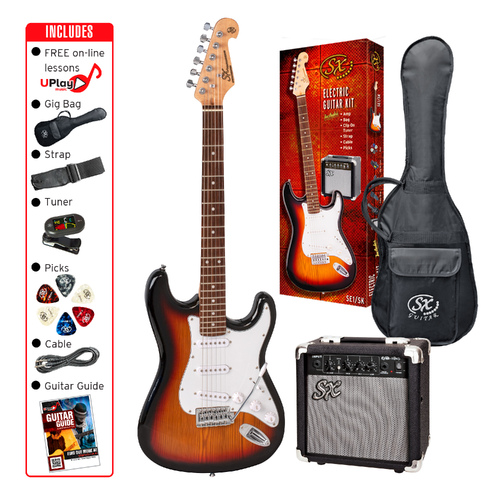 SX Electric Guitar & Amplifier Package - 4/4 Size