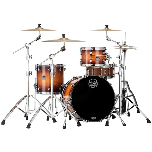 Mapex SE401XHPO Saturn Evolution Hybrid Config Series 3-Pce Drum Kit in Exotic Sunburst Lacquer 
