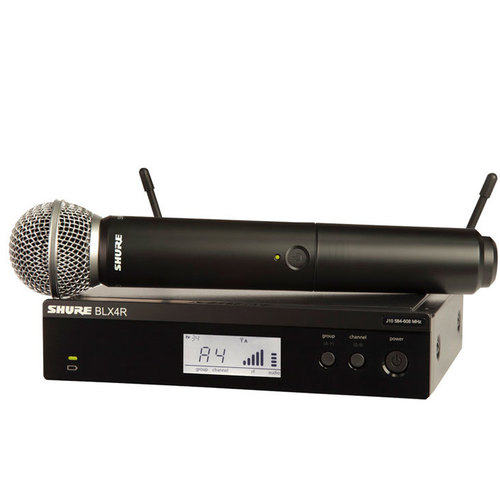 Shure BLX24R/SM58 Handheld 1/2 RackWireless System - SM58 Handheld