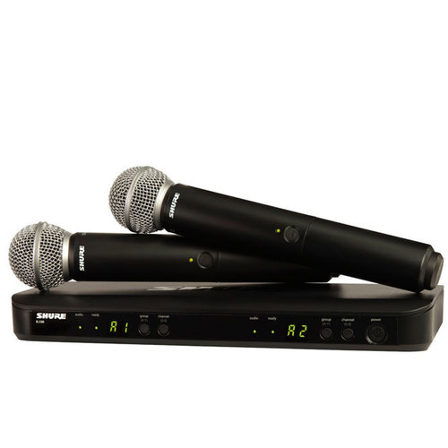 Shure BLX288/SM58 Dual Channel Handheld Wireless System - SM58 Handheld (2)