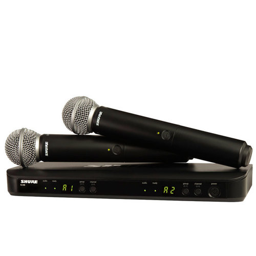 Shure BLX288/SM58 Dual Channel Handheld Wireless System - SM58 Handheld (2)