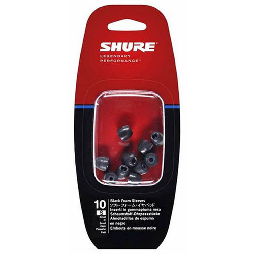 Shure Small Size Black Foam Earphone Sleeves (PK-10)