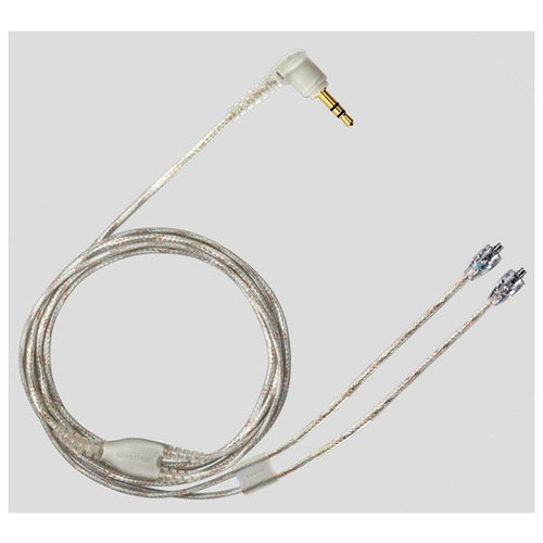 Shure EAC64CLS Detatchable 64" Earphone Cable in Clear with Silver Colour