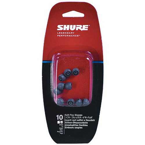 Shure Small Size Grey Soft Flex Sleeves (PK-10)