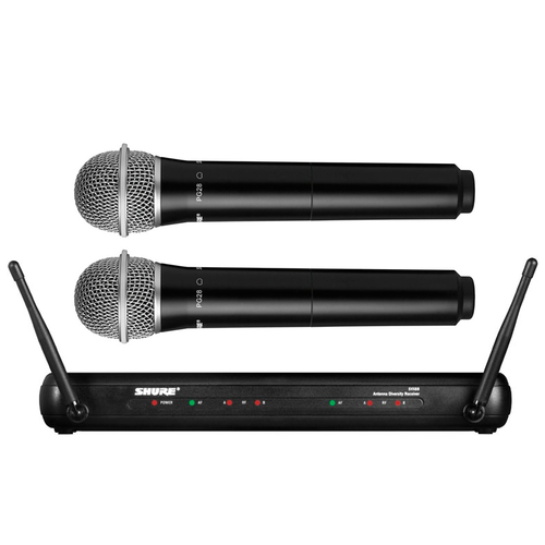 Shure SVX288/PG28 Dual Channel Handheld Wireless System - PG28 Handheld (2)