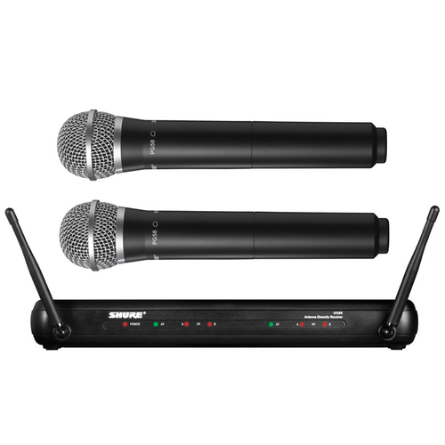 Shure SVX288/PG58 Dual Channel Handheld Wireless System - PG58 Handheld (2)