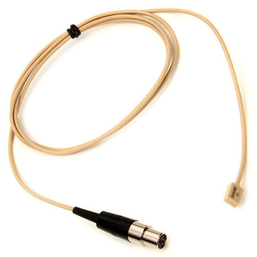 Shure WL93 Subminiature Lavalier Condenser Microphone in Tan with TA4F Connector