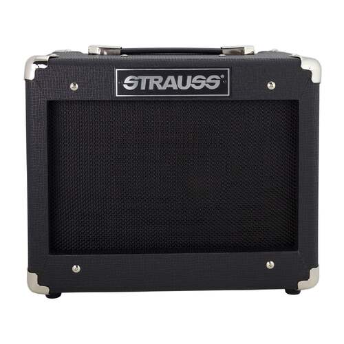 Strauss 'Legacy' 15 Watt Solid State Bass Guitar Practice Amplifier (Black)
