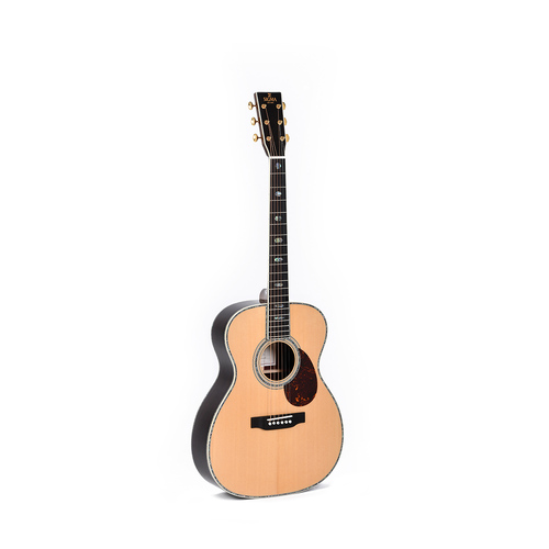 Sigma OM All Solid Spruce Top, Rosewood Back and Sides, Style 45 Inlay in Gloss