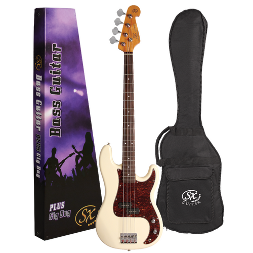 SX Vintage Style Bass Guitar & Laney Amplifier Package 