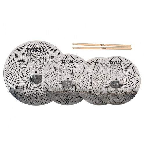 Total Percussion SRC50 Low Volume Cymbals Box Set Silver