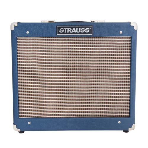 Strauss SVT-15R 15 Watt Combo Valve Amplifier with Reverb (Blue)