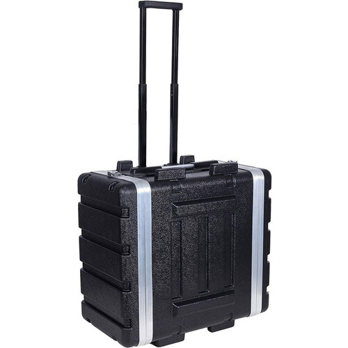 Torque ABS 4-Unit Rack Case with Wheels in Black