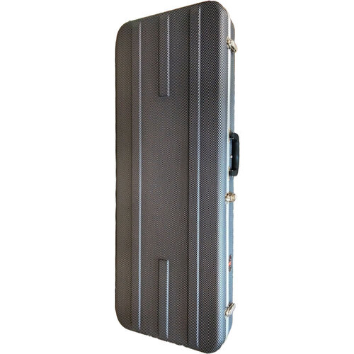 Torque Deluxe ABS Rectangular Electric Bass Guitar Case in Black/White Finish