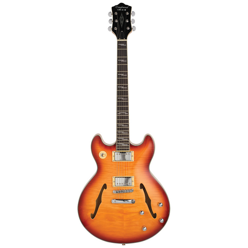 Tanglewood Chicago Arch Top Electric Guitar in Honey Burst
