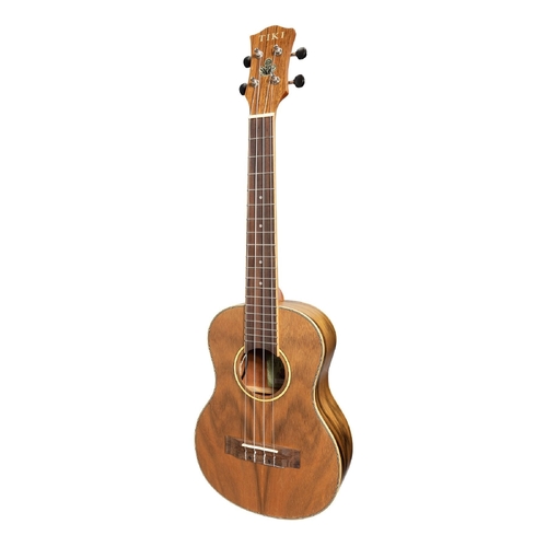 Tiki 4 Series Daowood Electric Tenor Ukulele with Gig Bag in Natural Satin