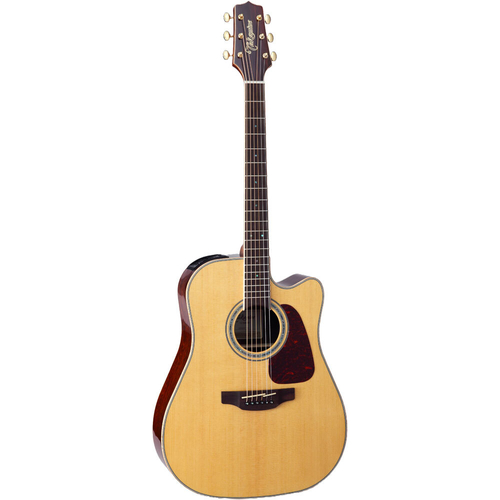Takamine G90 Series Madagascan Dreadnought AC/EL Guitar with Cutaway in Natural Gloss Finish