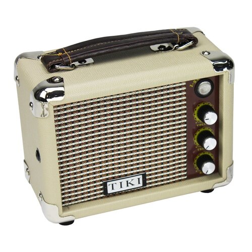 Tiki 5 Watt Portable Ukulele Amplifier in Vintage White