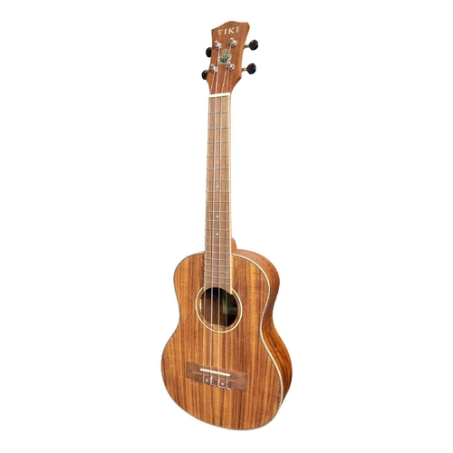 Tiki 3 Series Koa Tenor Ukulele with Gig Bag in Natural Satin