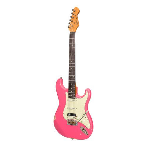 Tokai Legacy Series ST-Style HSS 'Relic' Electric Guitar in Pink