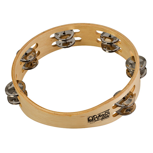 Toca Players Series 9" Wooden Tambourine with Double Row Of Jingles